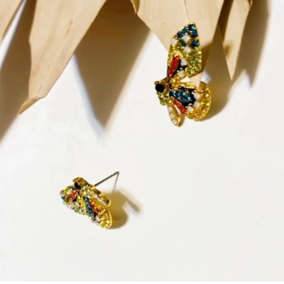 Free people multicolor butterfly earrings - Picture 3 of 7